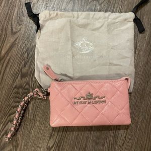 My Flat In London Pink Wristlet